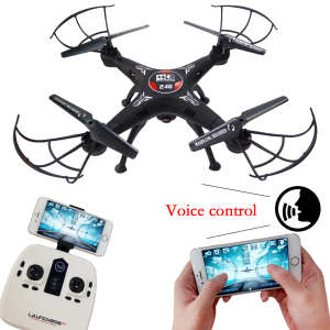 Fpv Voice Control Drone 2.4GHz 4CH 6-Axis Gyro WiFi APP Romote Control Helicopter Airplane Toy with