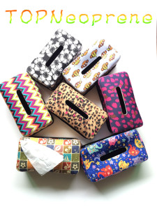 Neoprene Napkin Case Facial Tissue Holder Box Hand Wash Paper Box