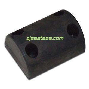Black 102mm Height Rubber Molded Dock Bumper for Security