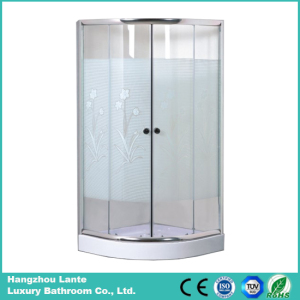 Cheap Corner Shower Cabin with Printed Glass Door (LTS-825)