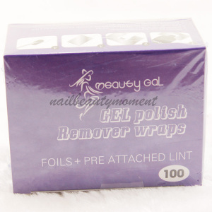 100 Nail Art Polish Remover Foil Wraps Manicure Products (NF06)
