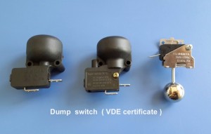 Micro / Dump Tip-Over / Safety Switch for Room Heater