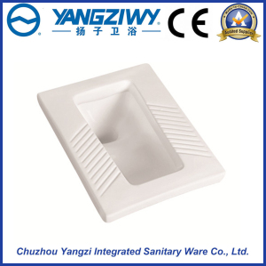 Embbeded Household Caremic Squatting Pan (YZ1043)